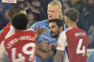 Lewis-Skelly praised by Arsenal's Arteta for Haaland clash