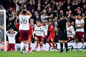 "Just ridiculous" - West Ham player brutally slammed for what he did against Liverpool