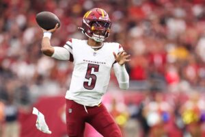 Dan Quinn Used 3-Words To Describe How Jayden Daniels Performed Sunday