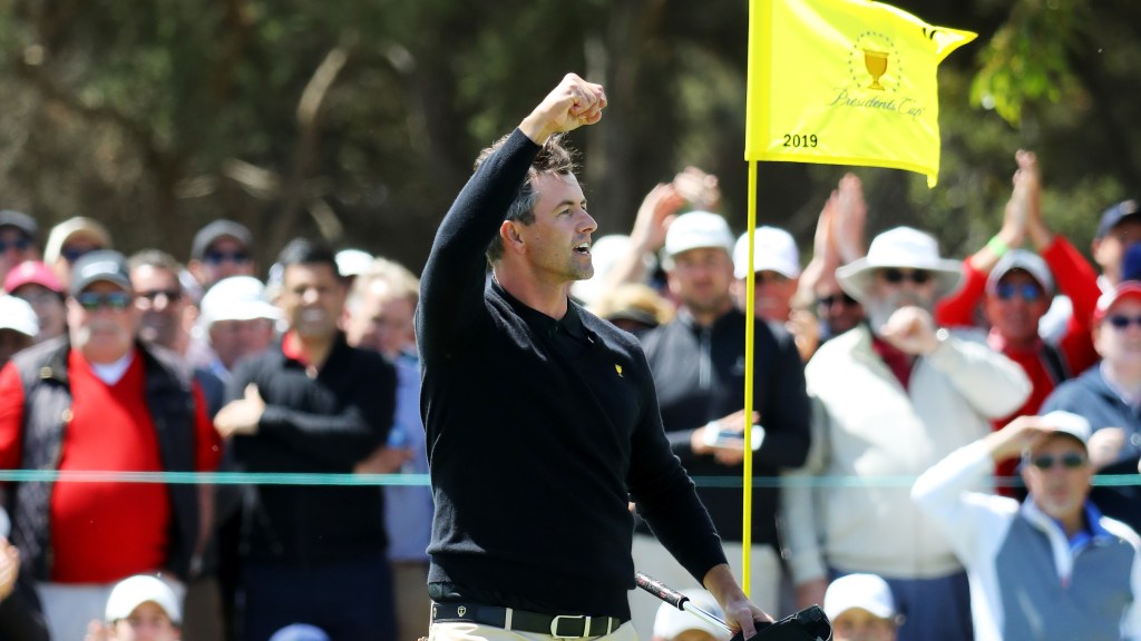 Adam Scott talks Presidents Cup, Green Jacket, getting top players back