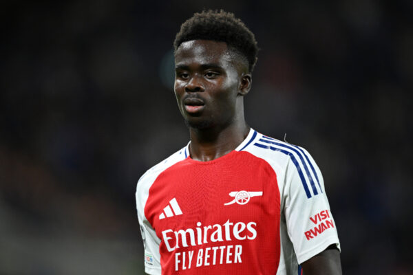 Bukayo Saka's four-word message after being subbed vs City