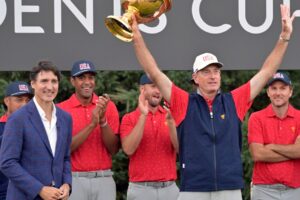 Inside the U.S. team room Friday after 5-0 sweep