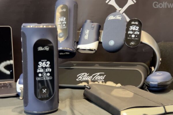 Waterproof Blue Tees Golf speaker has impressive touch screen