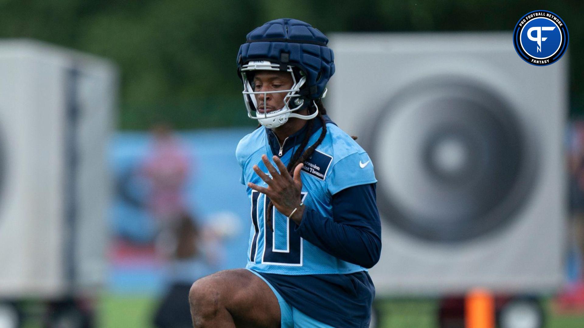 Tennessee Titans wide receiver DeAndre Hopkins may miss Sunday's season opener with a knee injury. How should fantasy managers handle his situation for Week 1?