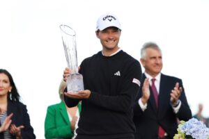 Rory McIlroy falls late to Rasmus Hojgaard at Amgen Irish Open 2024