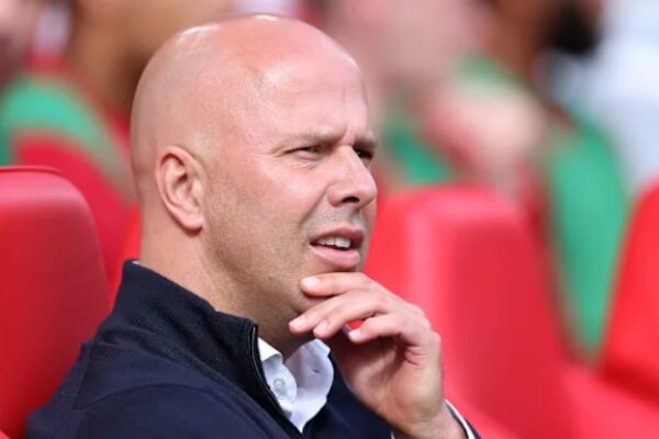 Liverpool Boss Arne Slot Looks On