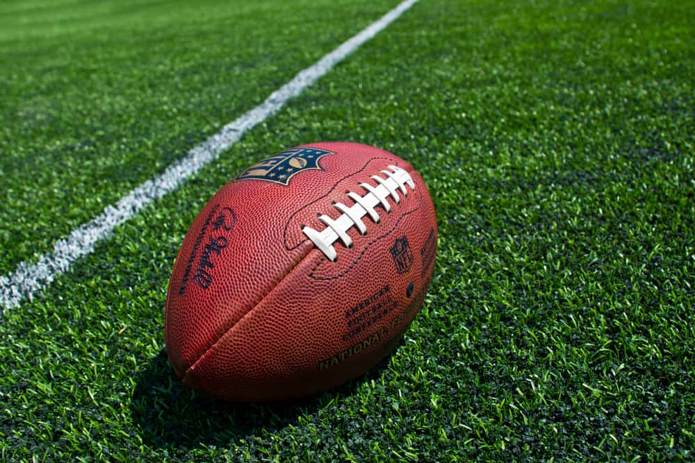 Nfl football on the field