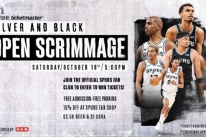 San Antonio Spurs Announce Silver & Black Scrimmage on Saturday, Oct. 19