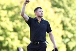 Saturday morning four-ball matches, tee times