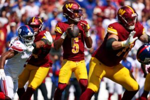 Joe Burrow and the Cincinnati Bengals have started off rough once again. The Washington Commanders look to ride their offense into an upset on the road.