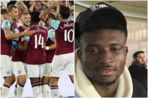 Mohammed Kudus spotted at Arsenal vs PSG game