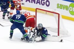 Arturs Silovs Falters as Flames Mount Comeback in 6-5 OT Win