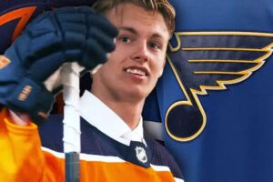 Former Oilers D-Man Philip Broberg Sets Blues Franchise Record