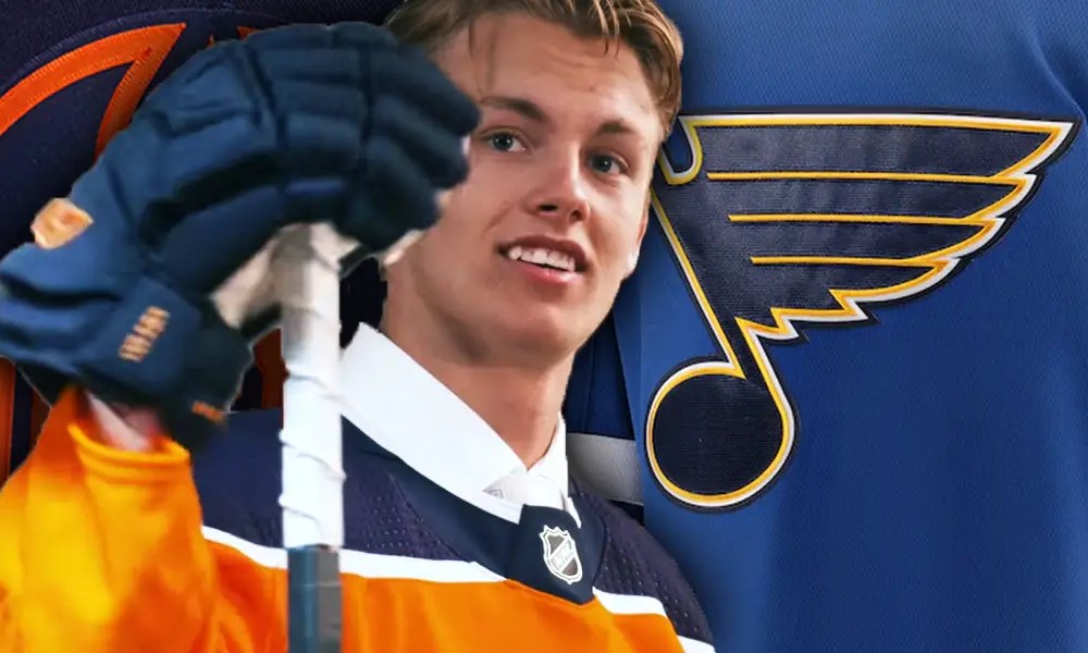 Former Oilers D-Man Philip Broberg Sets Blues Franchise Record