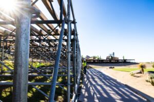 The buildout for 2025 WM Phoenix Open at TPC Scottsdale