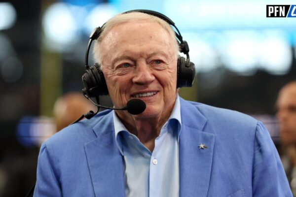 Travis Kelce's ex-girlfriend took a subtle dig at Dallas Cowboys' owner Jerry Jones for his latest comments on a weekly radio show.