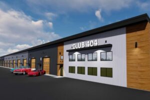 Minnesota luxury garage concept 404 Garage Condos has golf simulators