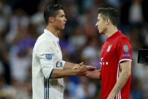Cristiano Ronaldo and Robert Lewandowski