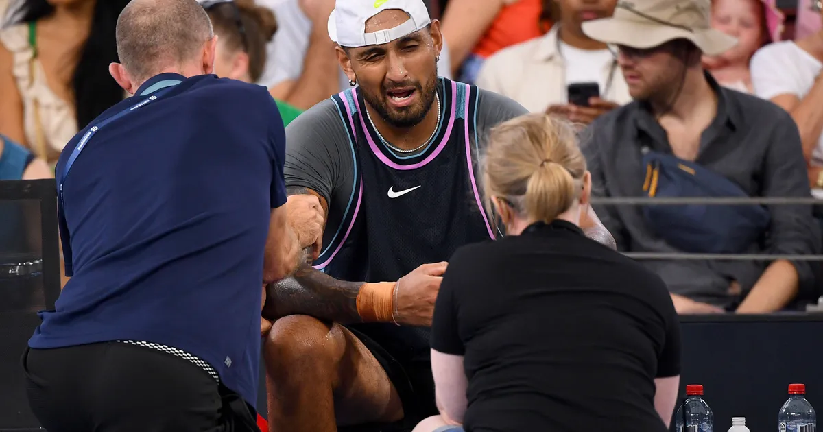 WATCH: Nick Kyrgios Tears Up as Injury Forces Heartbreaking Retirement at Indian Wells
