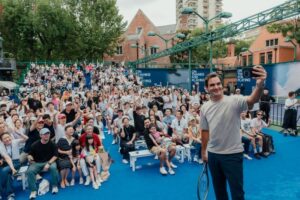 Roger Federer Unveils New Tennis Courts in Shanghai at 'Thanks For Playing' Event - 10sBalls.com • TennisBalls.com