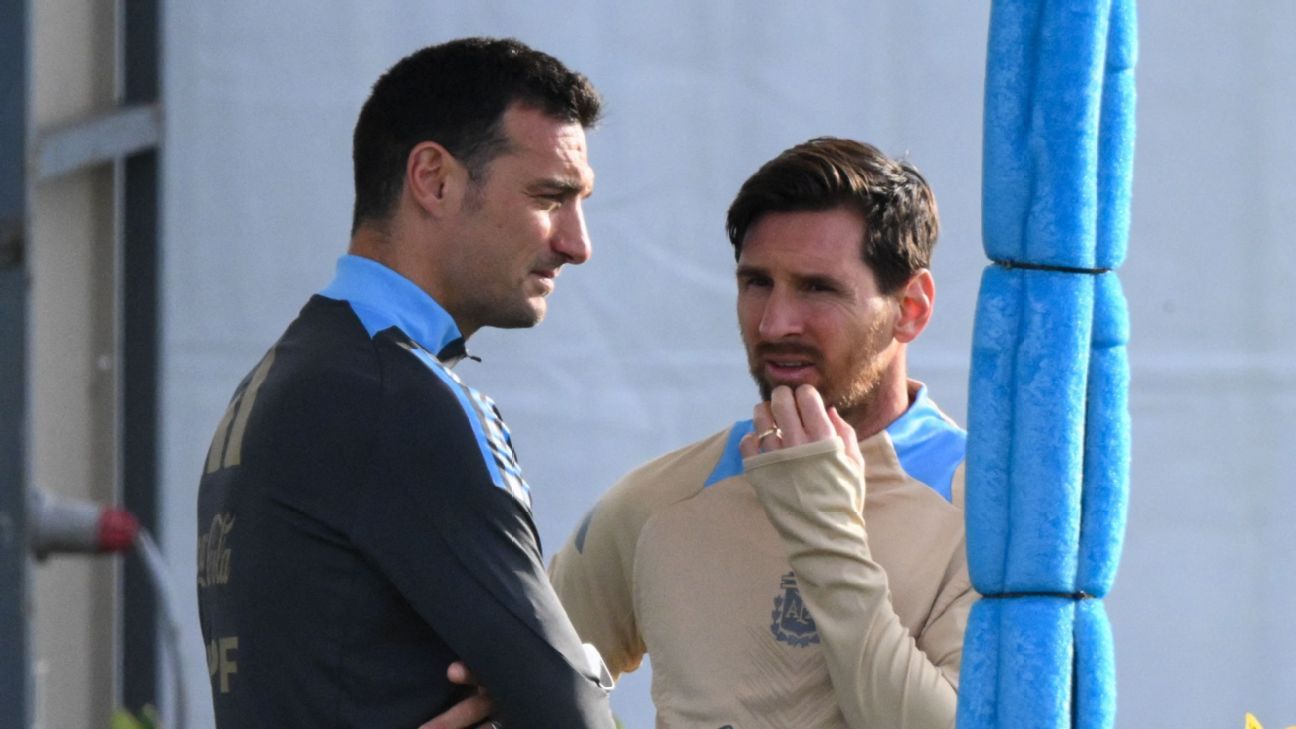 Scaloni Prioritizes Caution: No Risks Taken with Messi's Fitness Ahead of Crucial Matchesn