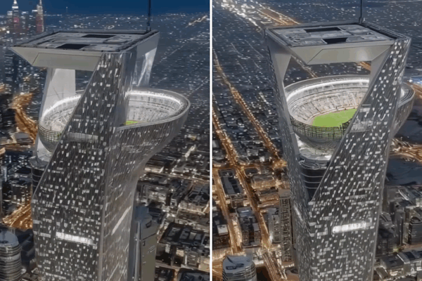 🏙️ Saudi Arabia's Ambitious Plan: Stadium Over Skyscraper Gets the Red Light!n