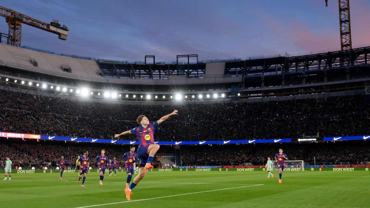 Barcelona Triumphs at Camp Nou with a Stunning 4-0 Victory: A Day to Remember!n