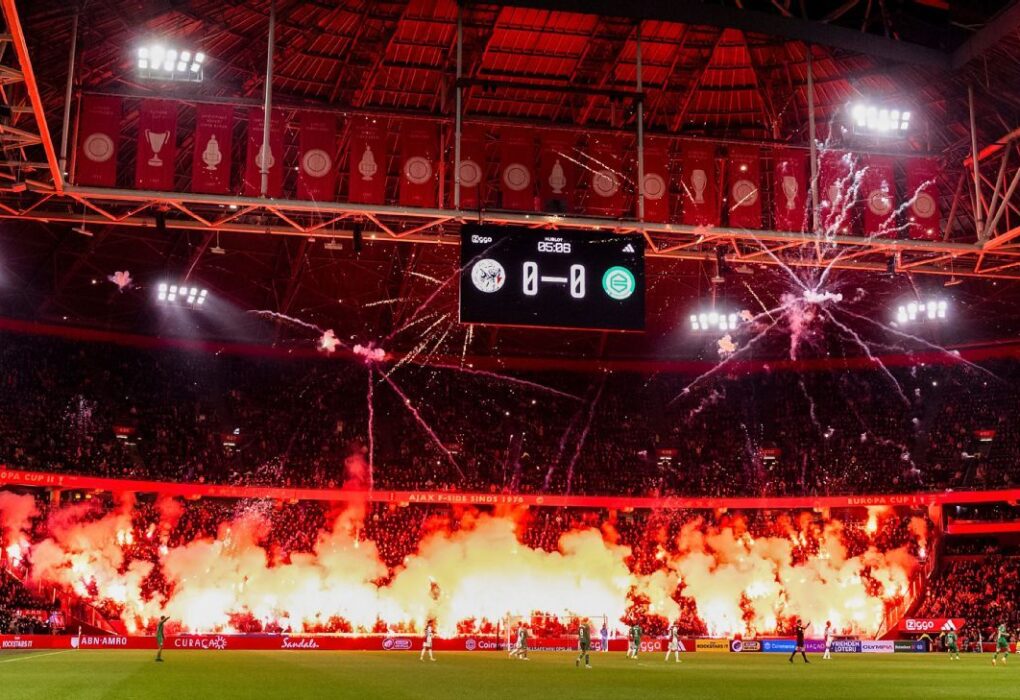 Ajax Match Cut Short as 'Scandalous' Fireworks Disrupt Playn