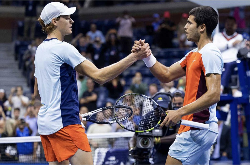 Carlos Alcaraz and Jannik Sinner: 1Win Delves into the Brilliance of Emerging Tennis Stars