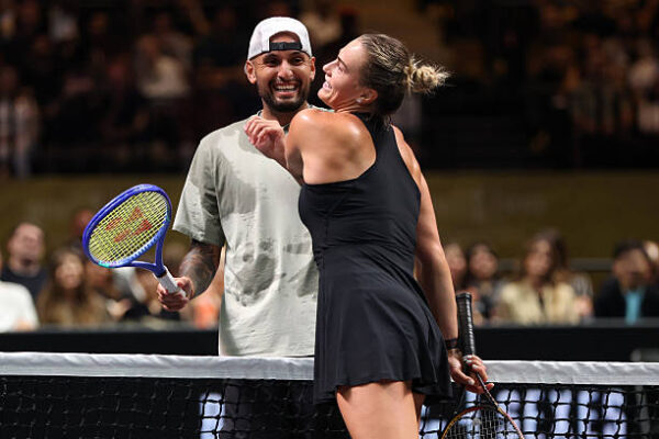 Nick Kyrgios Triumphs Over Aryna Sabalenka in Exciting Battle of the Sexes Tennis Exhibition - 10sBalls.com • TennisBalls.com