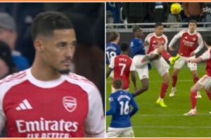 William Saliba Dodges a Penalty Bullet: Arsenal's Defense Stands Tall Against Evertonn