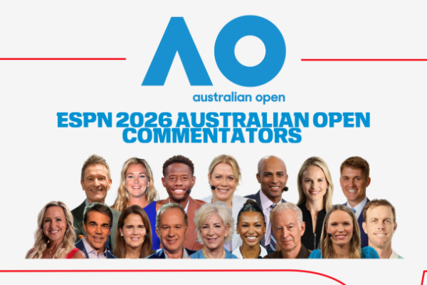 ESPN Reveals On-Air Commentary Team for the 2026 Australian Open