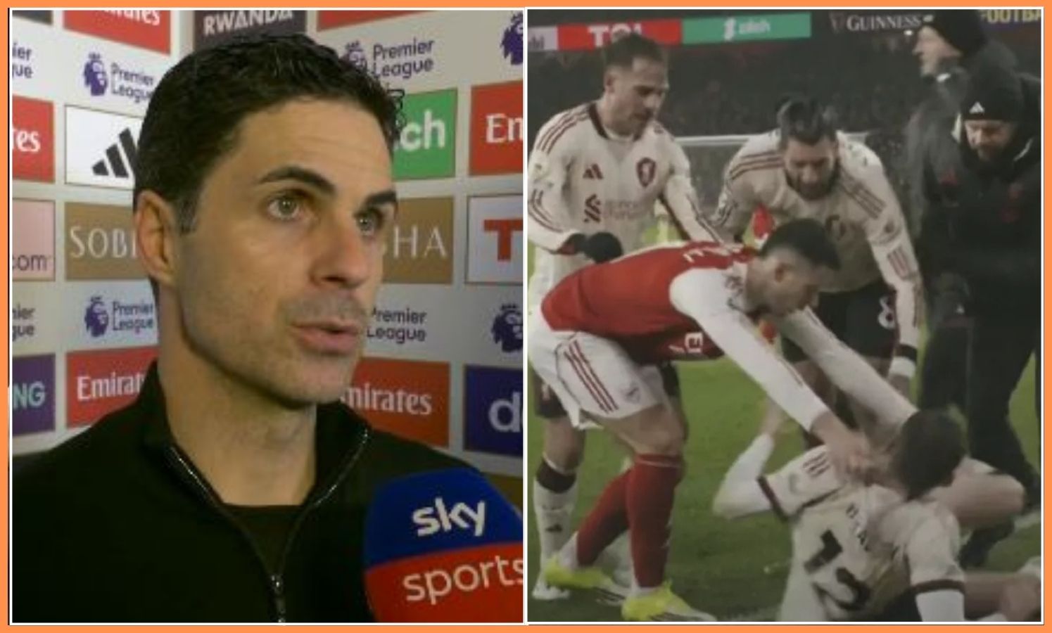 Mikel Arteta Breaks Silence on Gabriel Martinelli's Controversial Clash with Injured Liverpool Starn