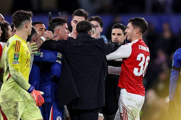 Thrills and Tensions Rise as Fernandes and Zubimendi Face Off in Chelsea vs Arsenal's Exciting 3-2 League Cup First Legn