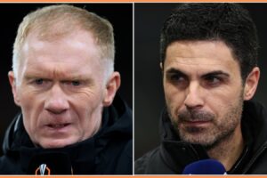 “Arteta Hits Back at Scholes: Arsenal Boss Delivers Spot-On Response to Critic's Odd Remarks”n
