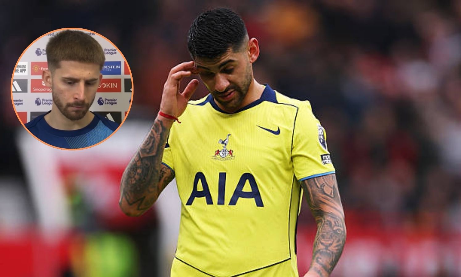 Cristian Romero Issues Apology in Dressing Room After Red Card Incident, Vicario Shares His Thoughtsn