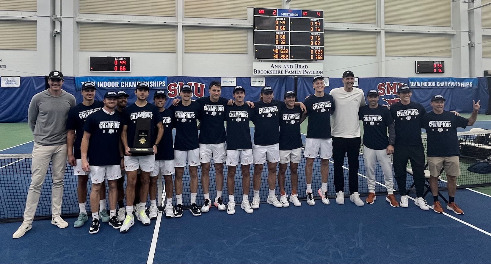Former Dallas Mavericks Stars Witness Texas Clinch ITA Men’s National Team Indoor Championship Against Ohio State