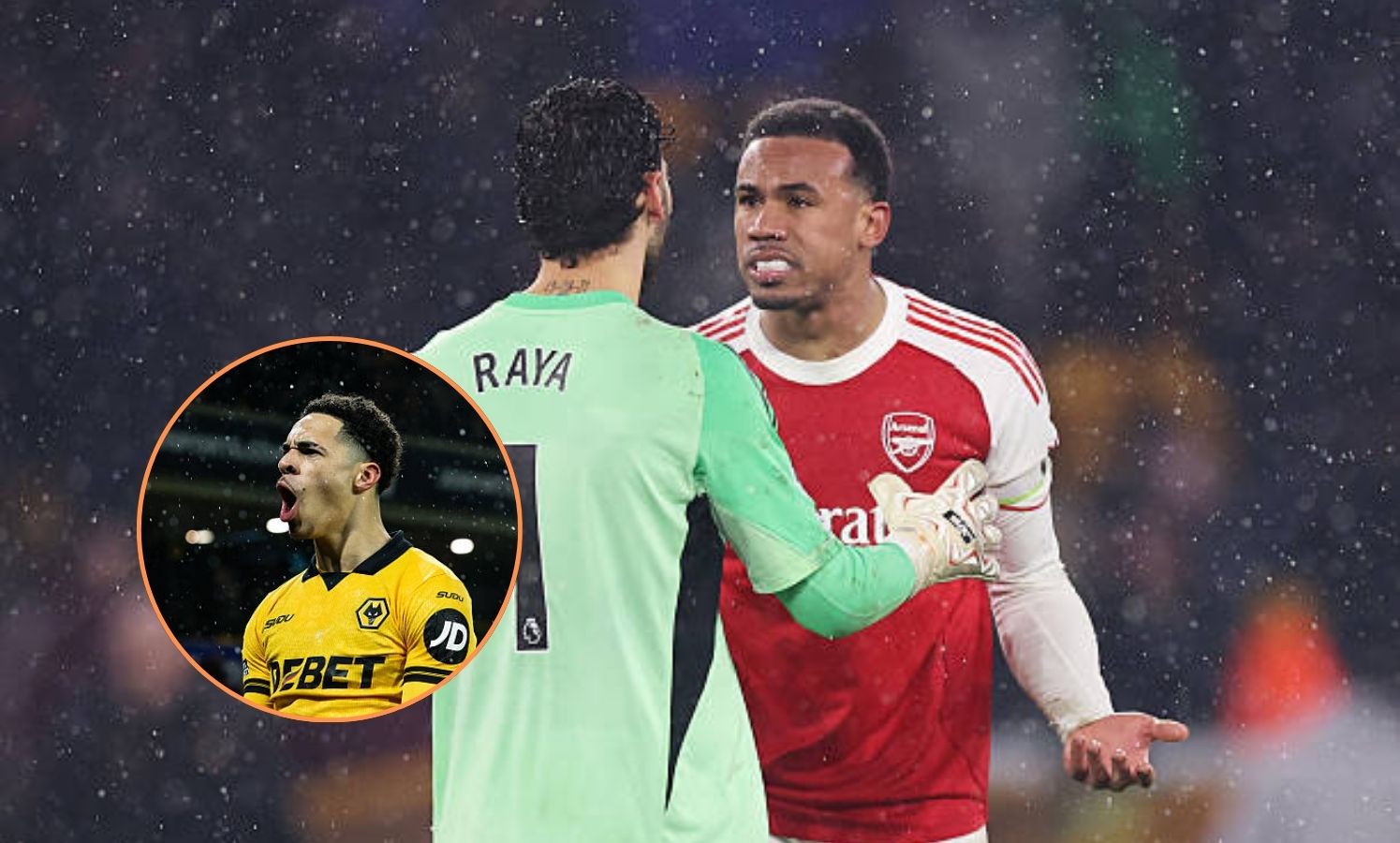 Heartbreak for Arsenal: David Raya's Costly Mistake Gifts Wolves Last-Minute Equalizer!n