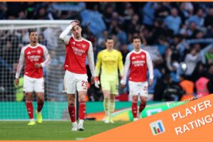 Arsenal Player Ratings: Kepa's Blunder and Saka's Disappearance Sink Gunners Against Man Cityn