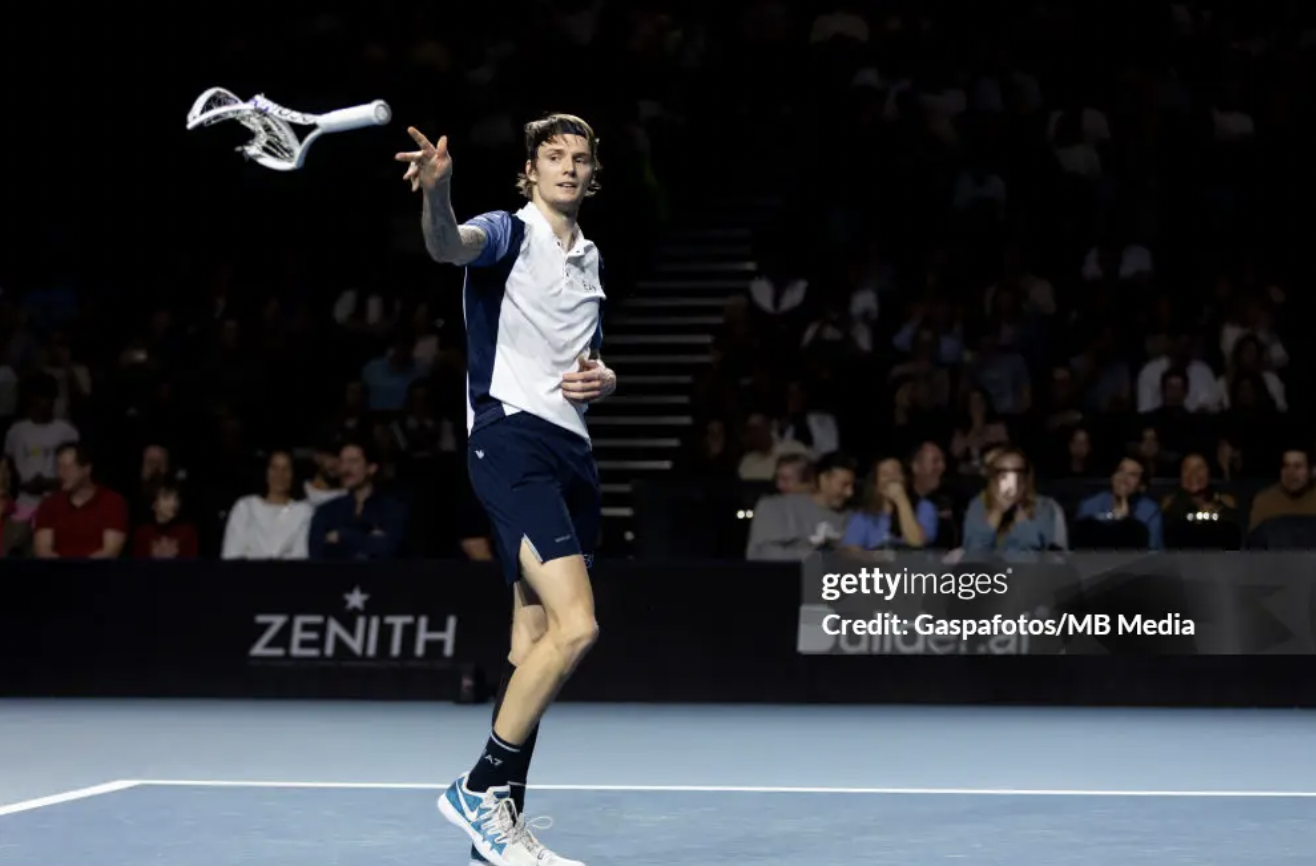 Bublik Delivers Unconventional Winner with Racket Handle, But Suffers Frame Break in Indian Wells Defeat