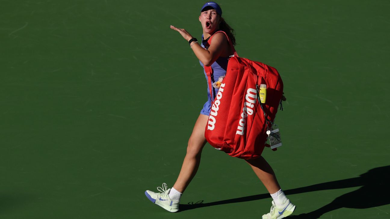 Mirra Andreeva Reacts Passionately After Indian Wells Defeat, Engages with Crowd