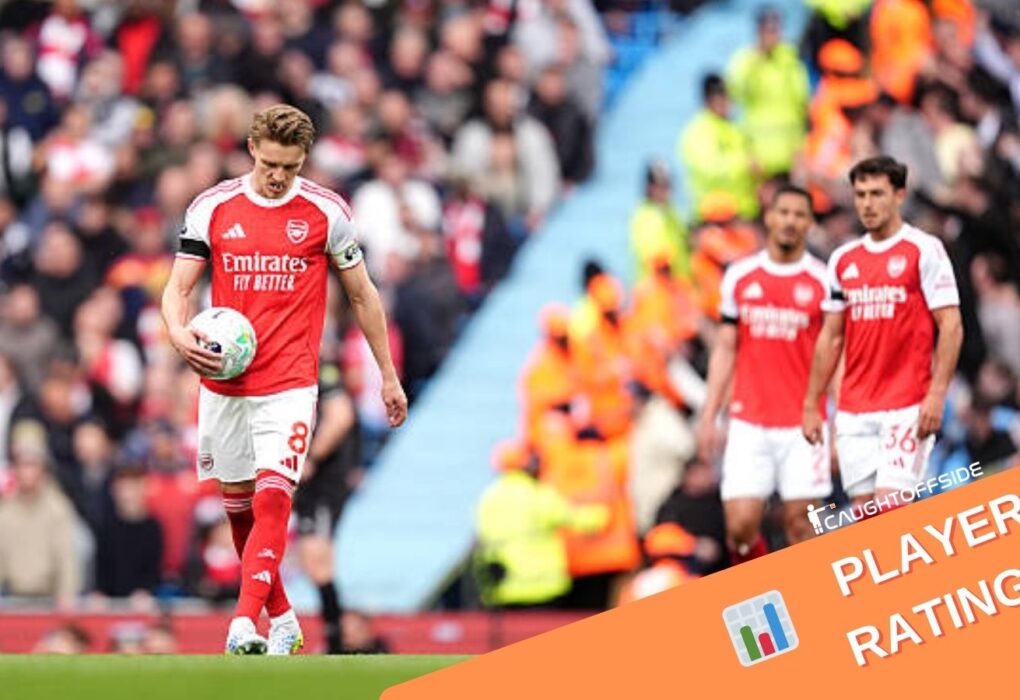 Arsenal Player Ratings vs Manchester City: Gunners Suffer Heartbreak in Title Showdownn