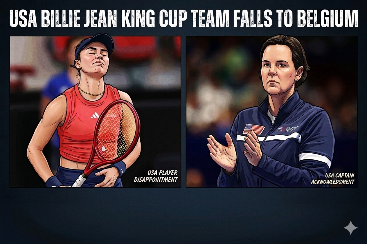 Iva Jovic Draws Comparisons to Pete Sampras and Jim Courier as Team USA, Missing Its Top Three Players, Suffers Defeat to Belgium in Billie Jean King Cup Opening Round