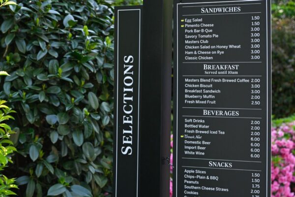 Masters Menu Highlights Iconic Food and Drink Staples in the Sports World