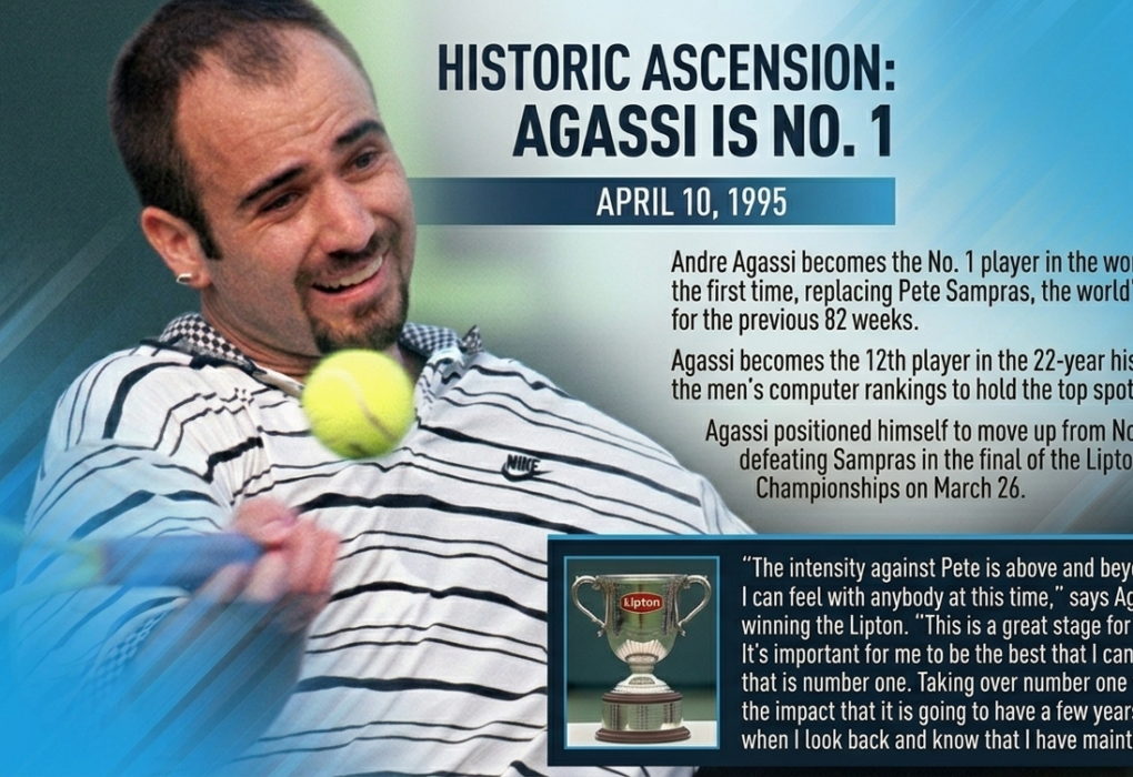 The Historic Moment Andre Agassi Reached World No. 1
