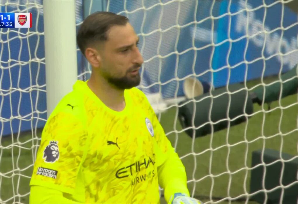 Watch: Havertz Capitalizes on Donnarumma's Mistake as Arsenal Immediately Responds Against Man City!n