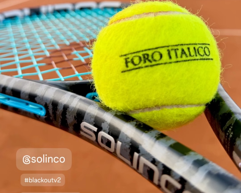 Solinco Unveils Blackout V2 Racquet on Rome's Iconic Red Clay - 10sBalls.com • TennisBalls.com